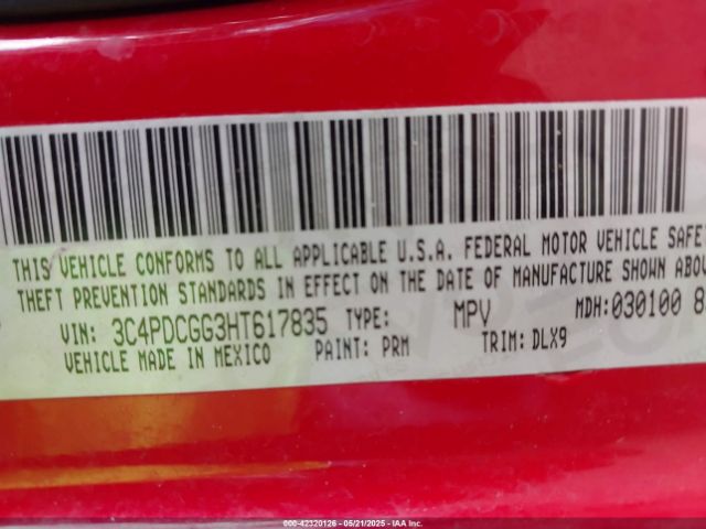 3C4PDCGG3HT617835 Dodge Journey Crossroad Plus