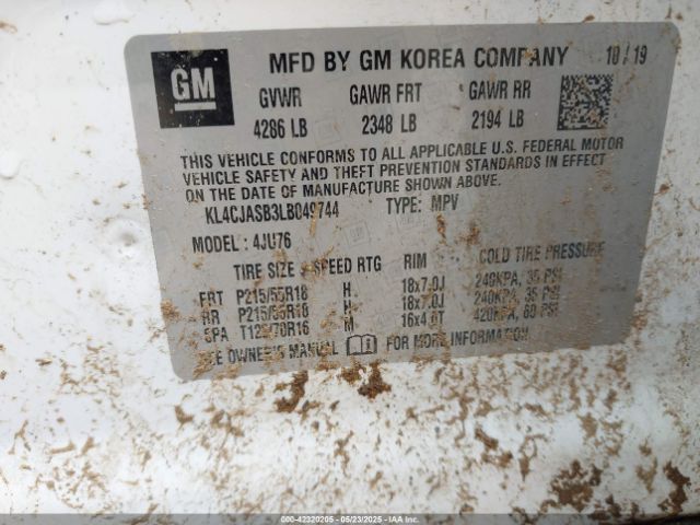 2020 BUICK ENCORE KL4CJASB3LB049744 Photo 8