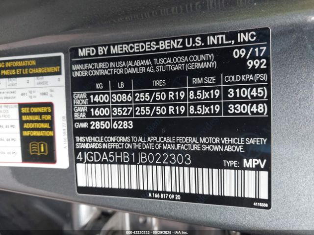 2018 MERCEDES-BENZ GLE 350 4JGDA5HB1JB022303 Photo 8
