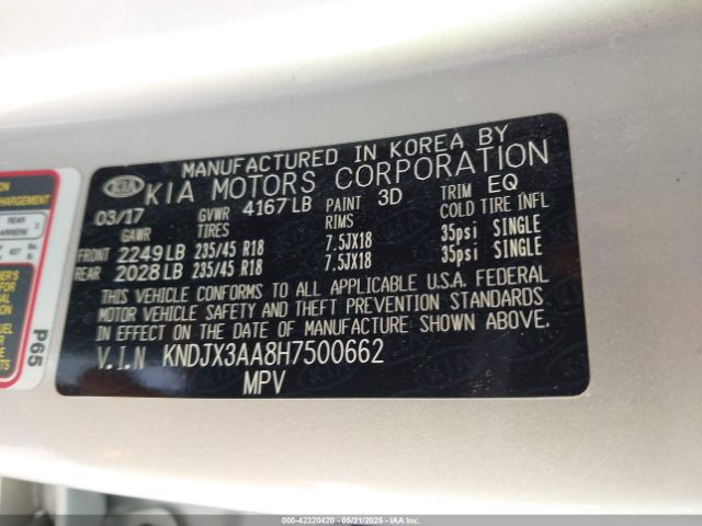 KNDJX3AA8H7500662 KIA t-gdi