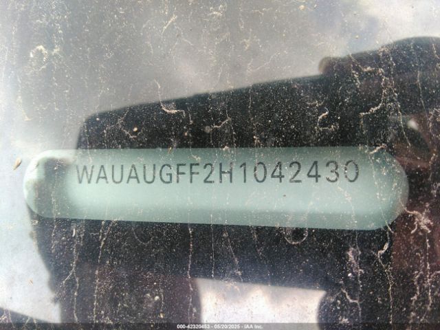 WAUAUGFF2H1042430 Audi A3 2.0t Premium