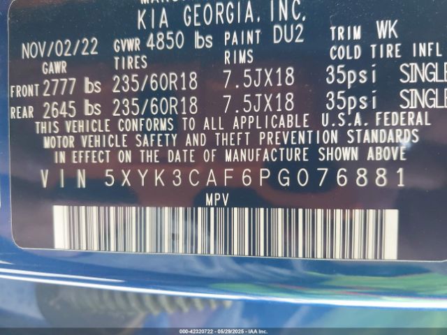 2023 KIA SPORTAGE 5XYK3CAF6PG076881 Photo 8