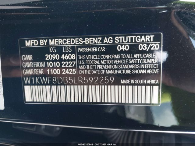 W1KWF8DB5LR592259 Mercedes-Benz m264