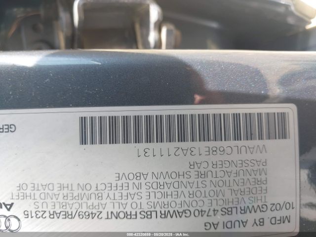 2003 AUDI A4 WAULC68E13A211131 Photo 8