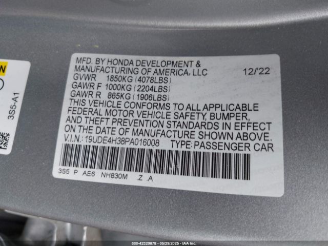 2023 ACURA INTEGRA 19UDE4H38PA016008 Photo 8