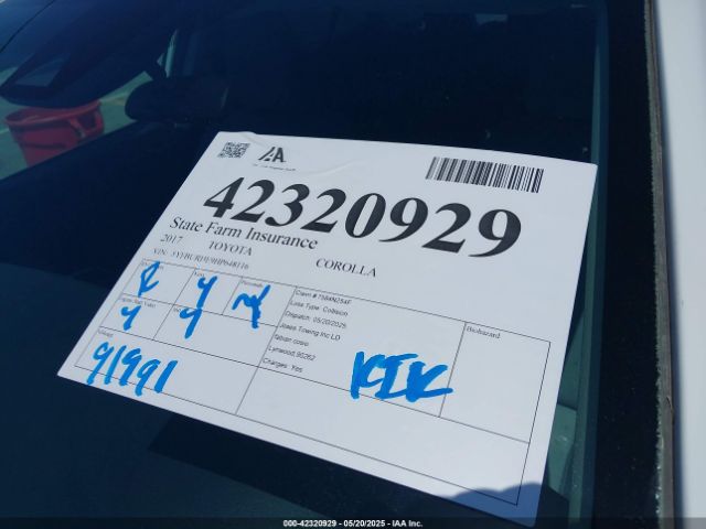 5YFBURHE9HP648116 Toyota Corolla L/le/se/se Special Edition/xle/xse