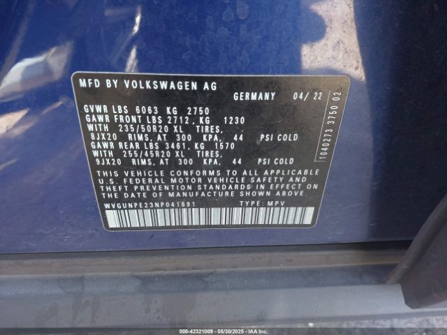 2022 VOLKSWAGEN ID.4 WVGUNPE23NP041691 Photo 8