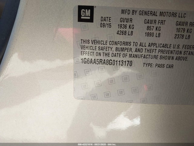 2016 CADILLAC ATS 1G6AA5RA8G0113170 Photo 8