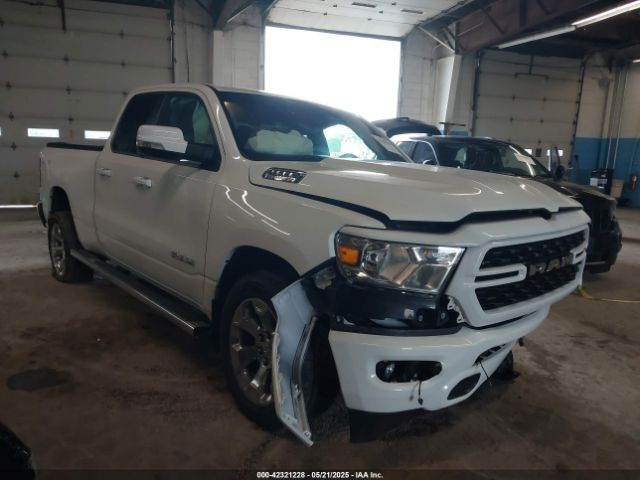 2022 Ram 1500 Big Horn Quad Cab 4x4 6'4 Box მანქანა იყიდება აუქციონზე, vin: 1C6SRFBT2NN161749, აუქციონის ნომერი: 42321228