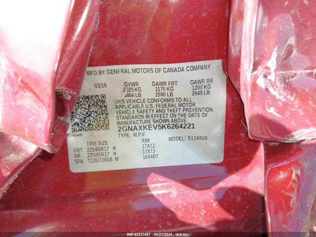 2019 CHEVROLET EQUINOX 2GNAXKEV5K6264221 Photo 8