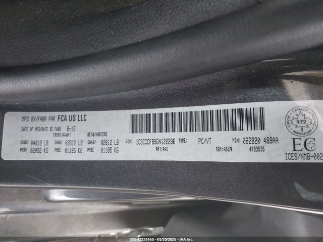 1C3CCCFB5GN122286 Chrysler 200 LX
