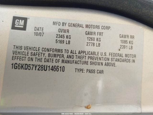 2008 CADILLAC DTS 1G6KD57Y28U146610 Photo 8