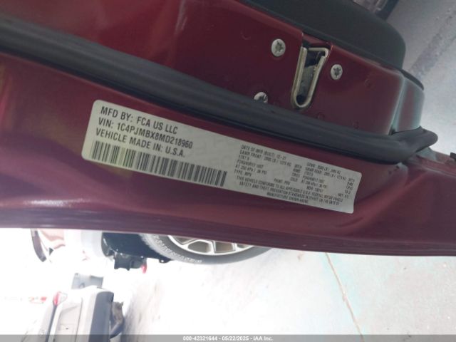 1C4PJMBX8MD218960 Jeep Cherokee Trailhawk 4x4
