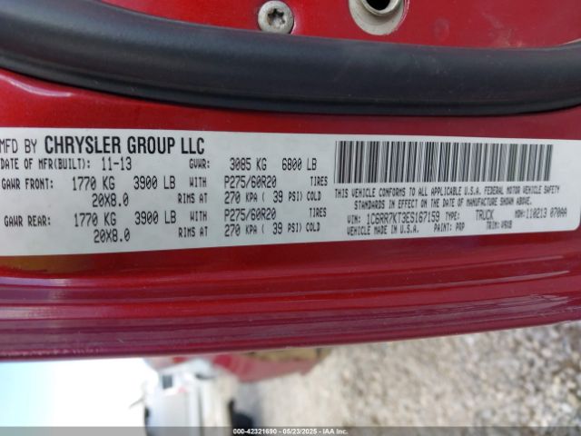 1C6RR7KT3ES167159 RAM 1500 Express