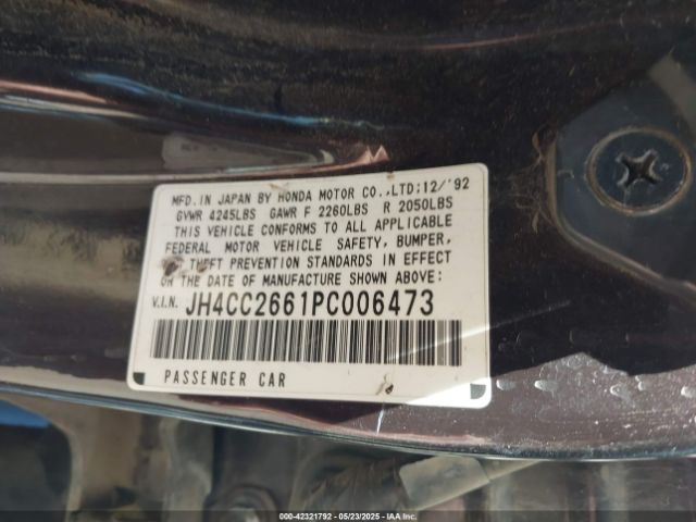 1993 ACURA VIGOR JH4CC2661PC006473 Photo 8