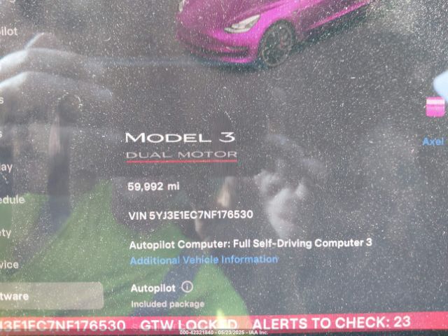 2022 TESLA MODEL 3 5YJ3E1EC7NF176530 Photo 6