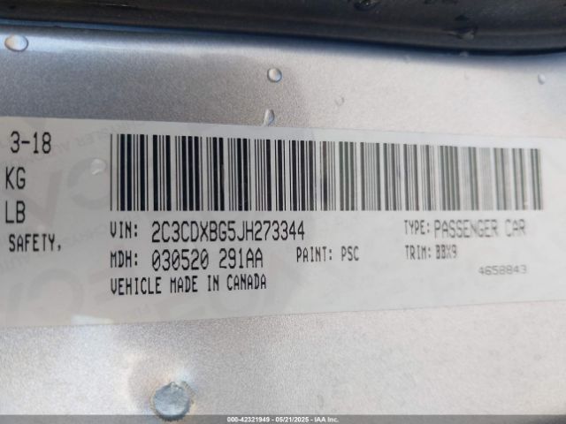 2018 DODGE CHARGER 2C3CDXBG5JH273344 Photo 8