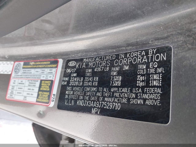 KIA g 2018 KNDJX3AA9J7529710 Image 9