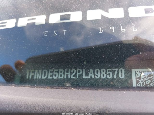1FMDE5BH2PLA98570 Ford Bronco