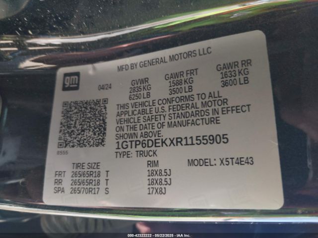 1GTP6DEKXR1155905 GMC l3b