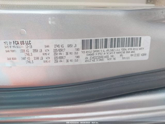 2019 DODGE GRAND CARAVAN 2C4RDGCG2KR614456 Photo 8