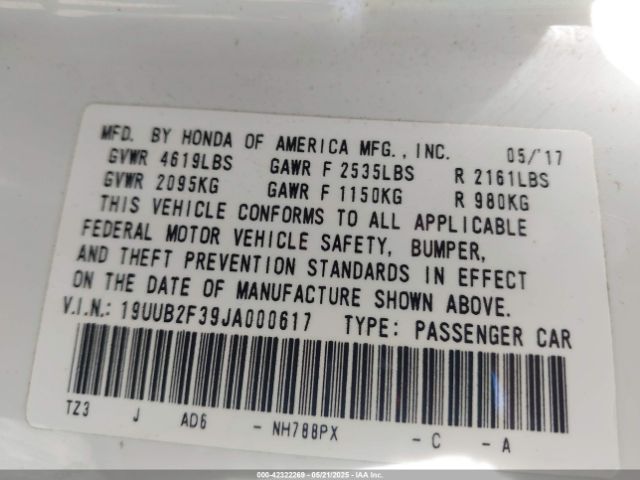 2018 ACURA TLX 19UUB2F39JA000617 Photo 8