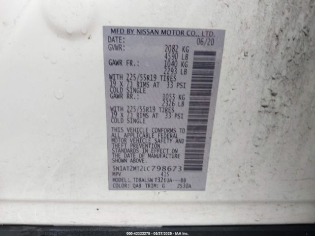 2020 NISSAN ROGUE 5N1AT2MT2LC798673 Photo 8