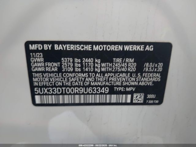 2024 BMW X4 5UX33DT00R9U63349 Photo 8