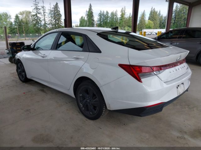 KMHLM4AJ2PU082893 Hyundai Elantra Hybrid Blue