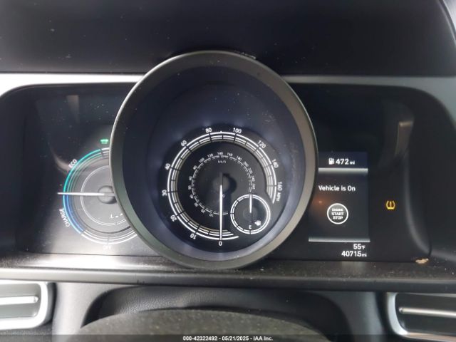 KMHLM4AJ2PU082893 Hyundai Elantra Hybrid Blue