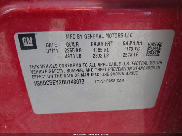 2011 CADILLAC CTS 1G6DC5EY2B0143073 Photo 8