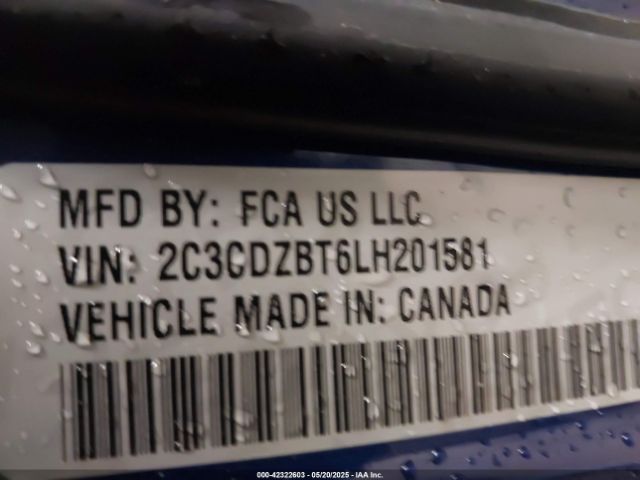 2020 DODGE CHALLENGER 2C3CDZBT6LH201581 Photo 8