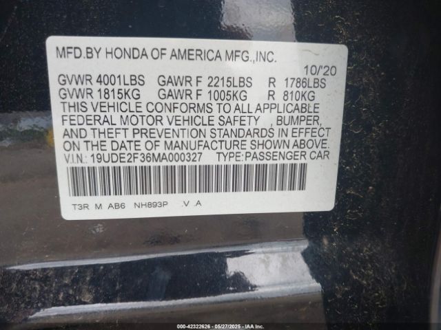 2021 ACURA ILX 19UDE2F36MA000327 Photo 8