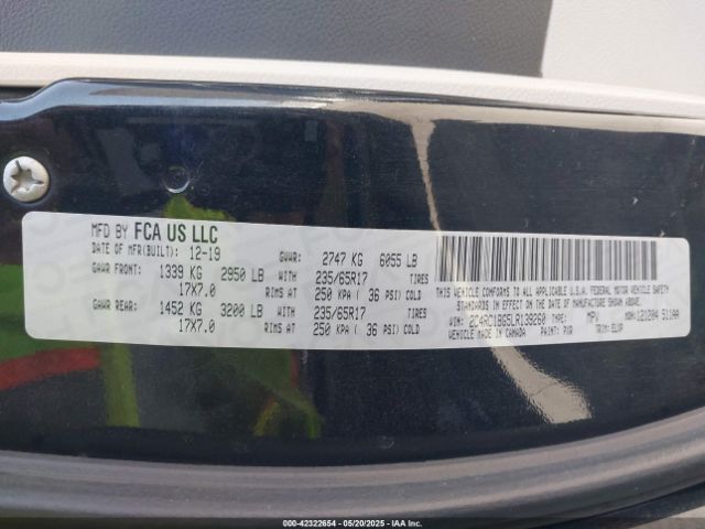 2C4RC1BG5LR139260 Chrysler Pacifica Touring L