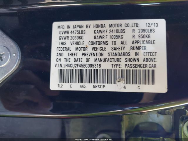 2014 ACURA TSX JH4CU2F45EC005318 Photo 8