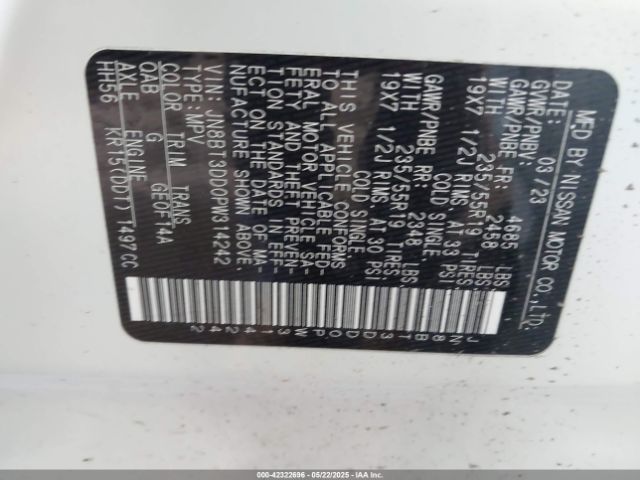 2023 NISSAN ROGUE JN8BT3DD0PW314242 Photo 8
