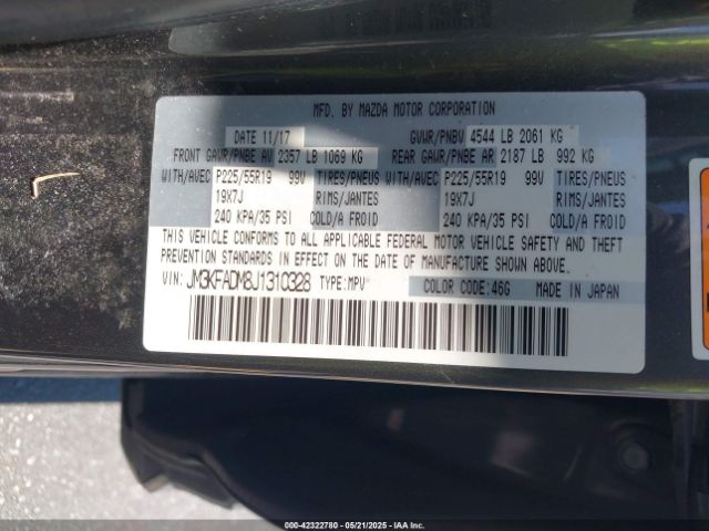 2018 MAZDA CX-5 JM3KFADM8J1310328 Photo 8