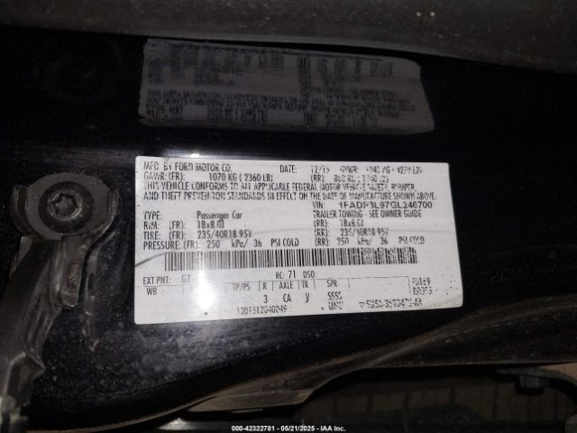 1FADP3L97GL246700 Ford 2016