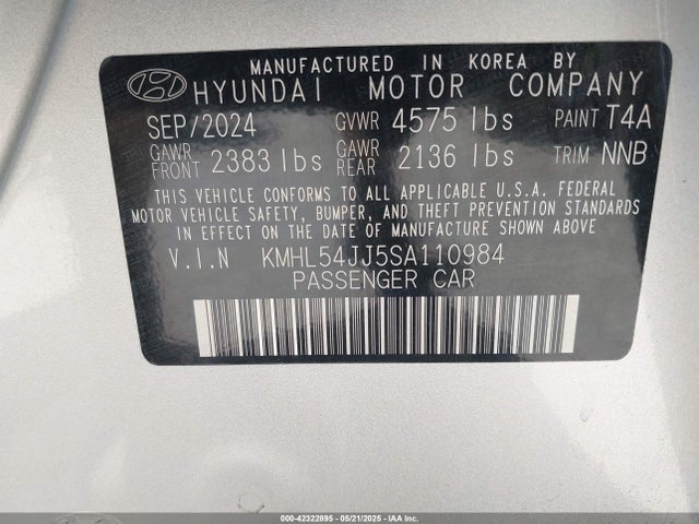 KMHL54JJ5SA110984 Hyundai gdi nu pe