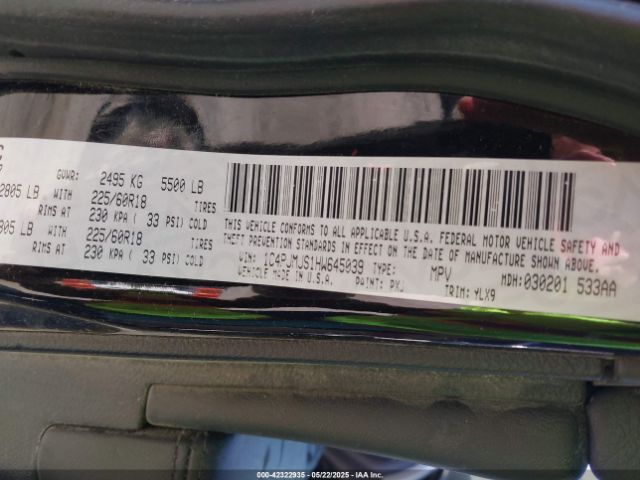 2017 JEEP CHEROKEE 1C4PJMJS1HW645039 Photo 8