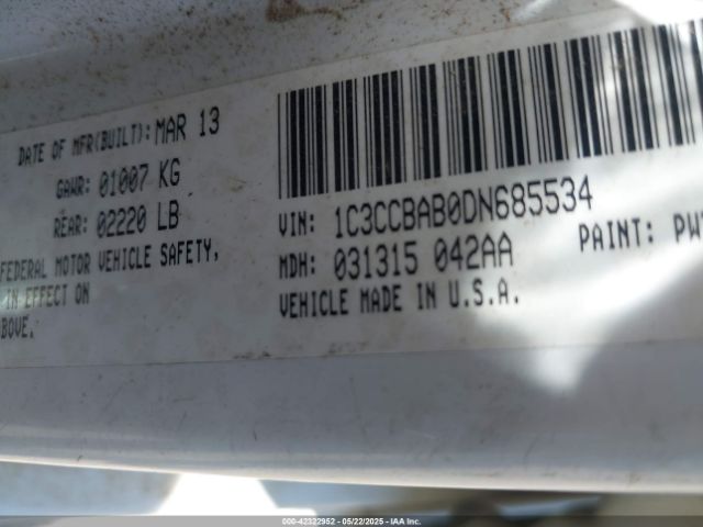 2013 CHRYSLER 200 1C3CCBAB0DN685534 Photo 8