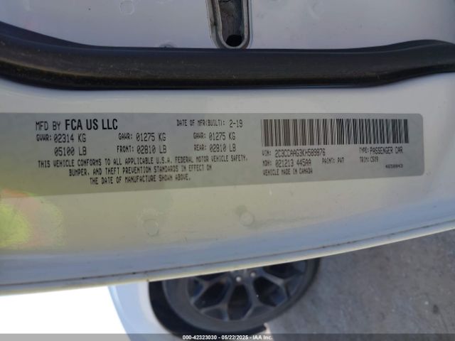 2019 CHRYSLER 300 2C3CCAAG3KH589876 Photo 8