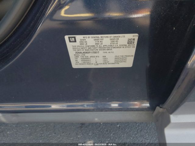2GNALAEKXF1179017 Chevrolet EQUINOX LS