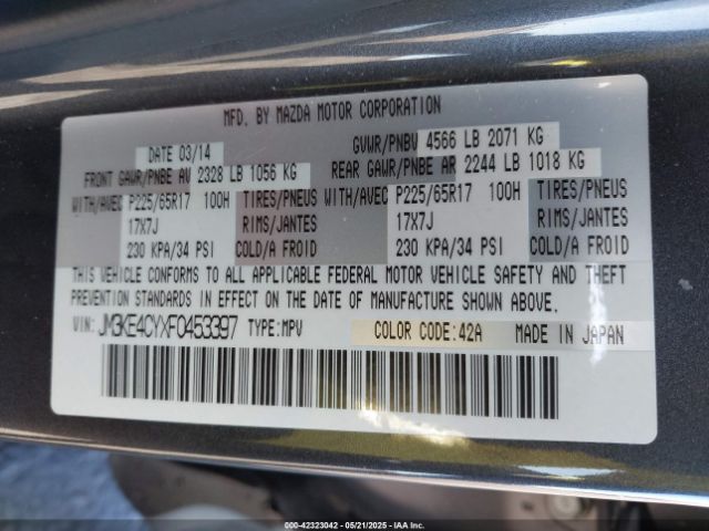 JM3KE4CYXF0453397 Mazda py