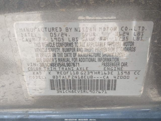 3N1CN8EV5RL907671 Nissan 2024