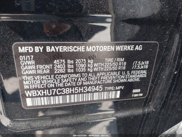 WBXHU7C38H5H34945 BMW X1 Sdrive28i