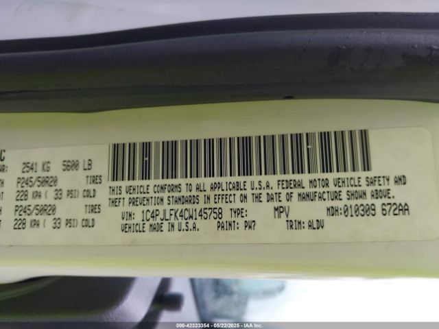 2012 JEEP LIBERTY 1C4PJLFK4CW145758 Photo 8