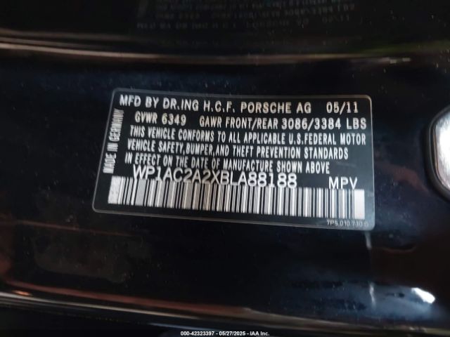 2011 PORSCHE CAYENNE WP1AC2A2XBLA88188 Photo 8