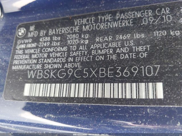 2011 BMW M3 WBSKG9C5XBE369107 Photo 8