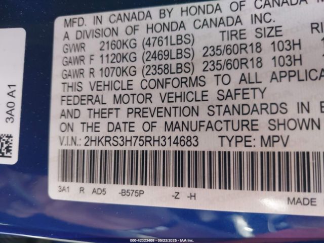 2024 HONDA CR-V 2HKRS3H75RH314683 Photo 8